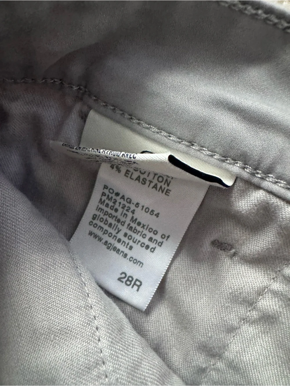 AG Adriano Goldschmied Men's Skinny Chino Pants in Light Gray